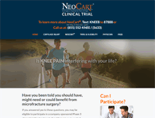 Tablet Screenshot of neocartimplant.com